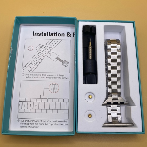 Smartwatch Stainless Steel Ladies Wristband with Tool NIB - Picture 1 of 11